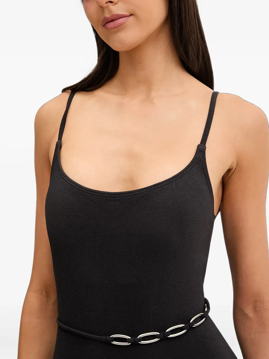 belted scoop-neck swimsuit 3