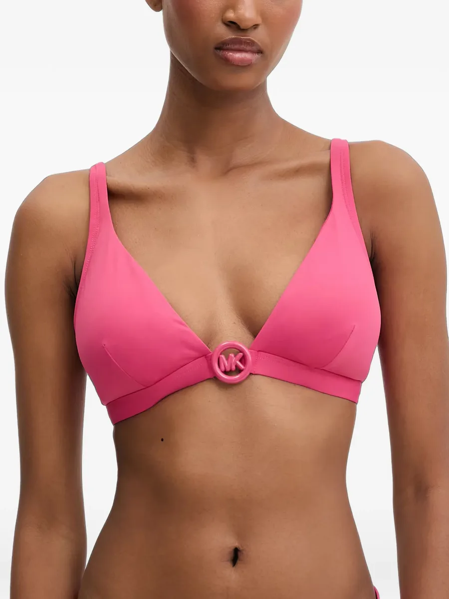 logo-plaque bikini top 1