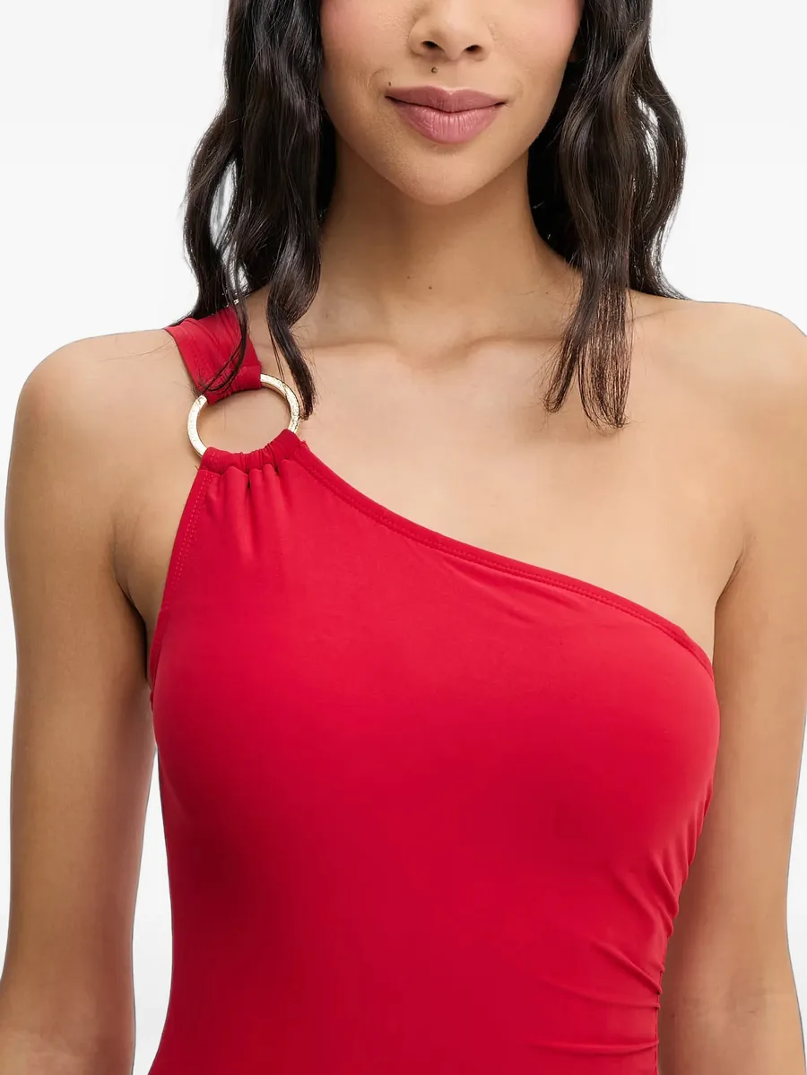 one-shoulder ring-detail swimsuit 3