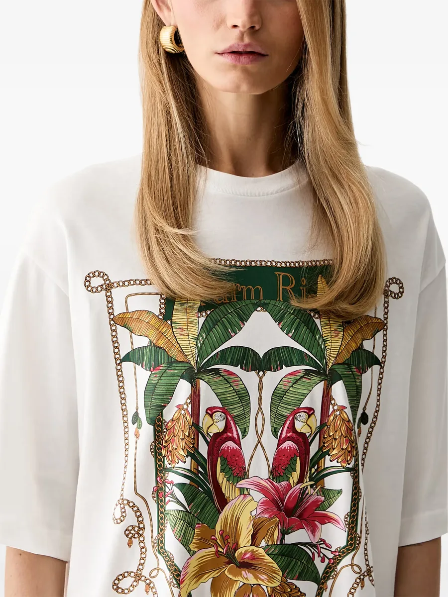 платье мини Tropical Royalty с графичным принтом 3