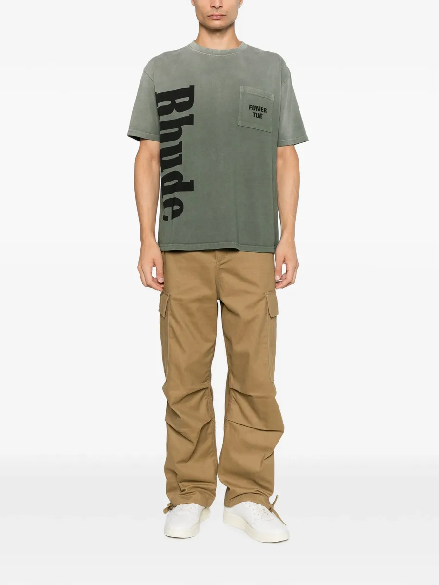 logo-print pocket T-shirt 2