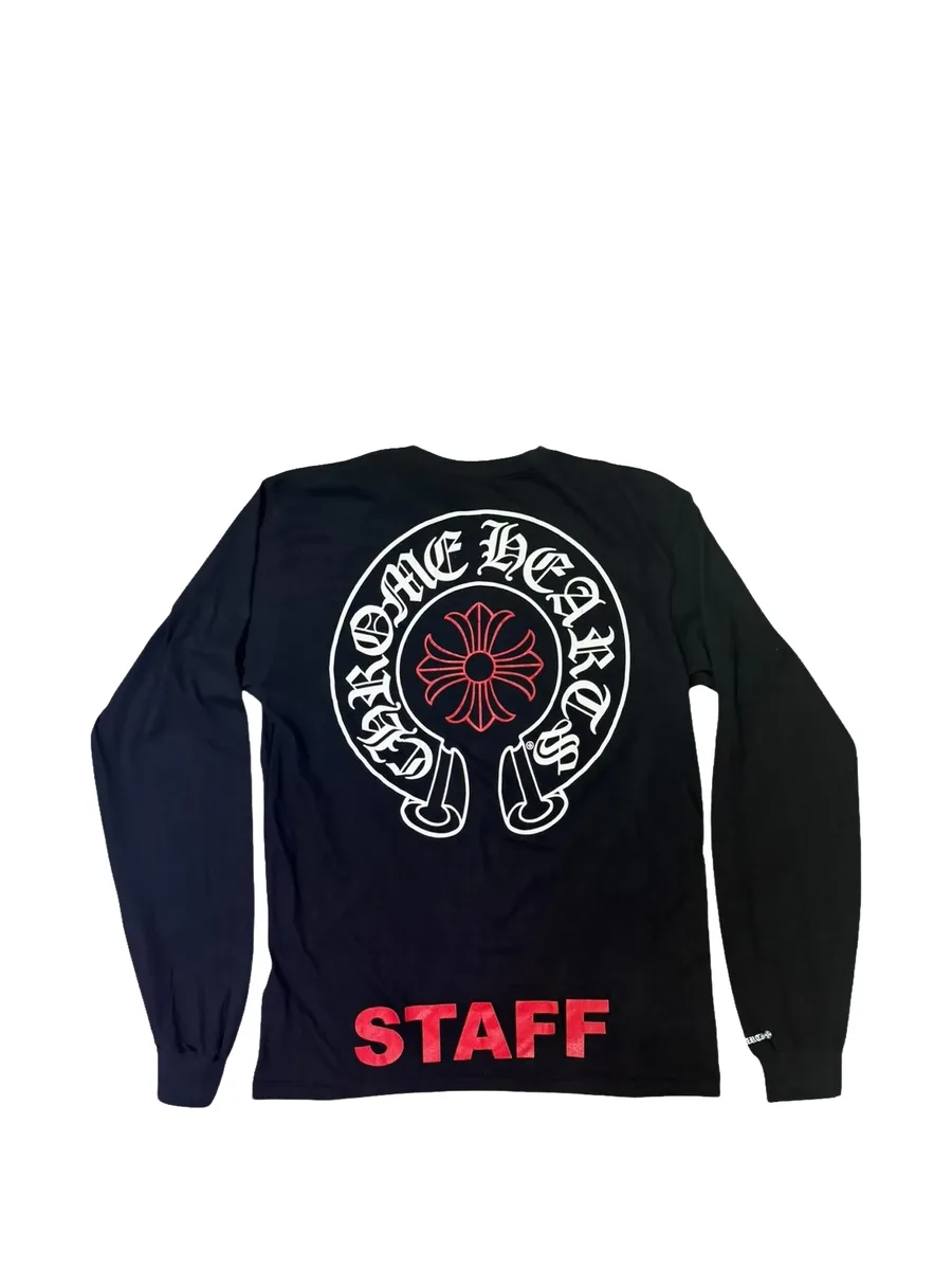 Staff logo-print long-sleeve T-shirt 2