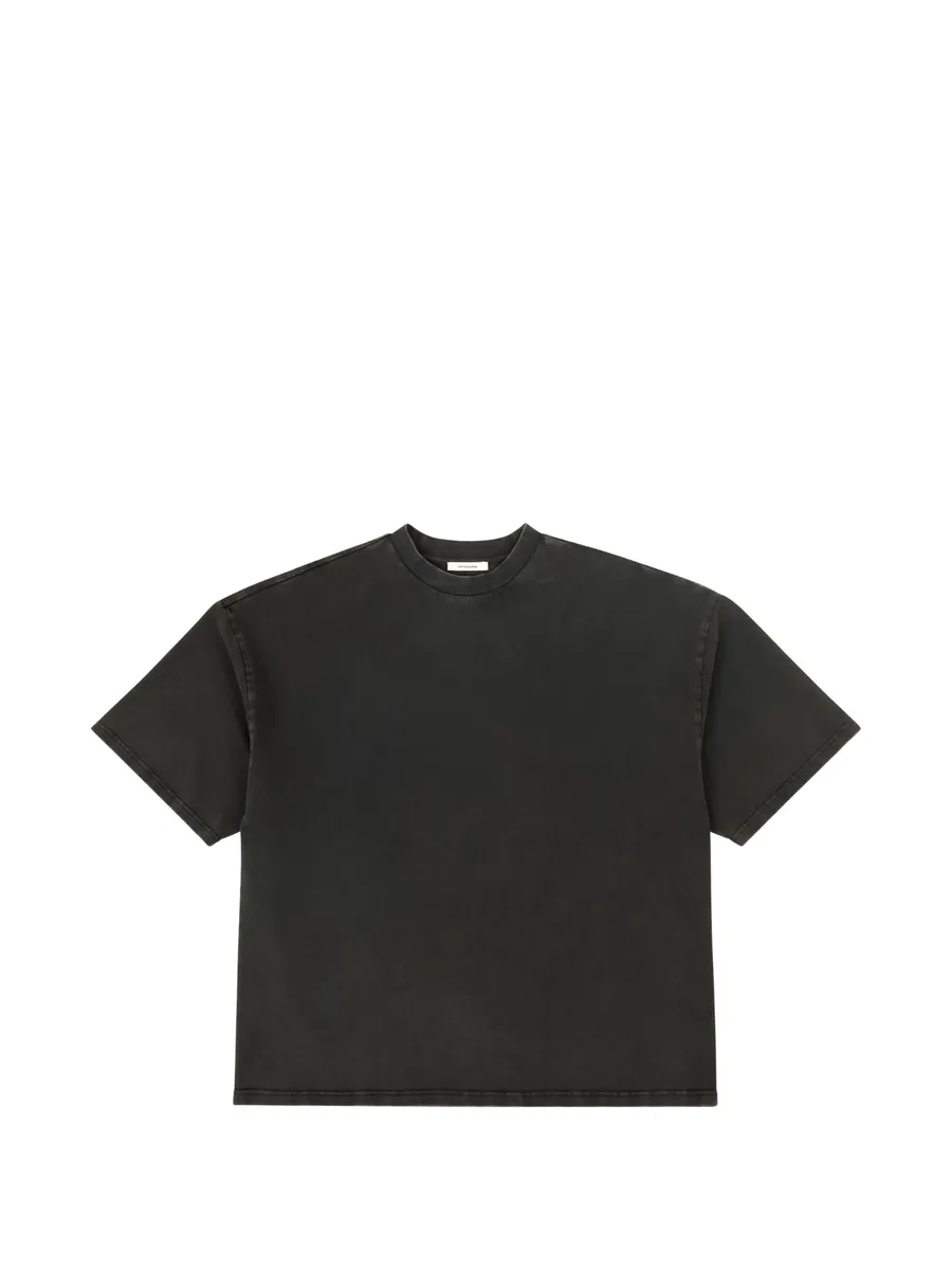 washed-effect drop-shoulder T-shirt 1