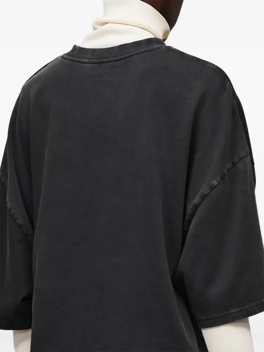 washed-effect drop-shoulder T-shirt 2