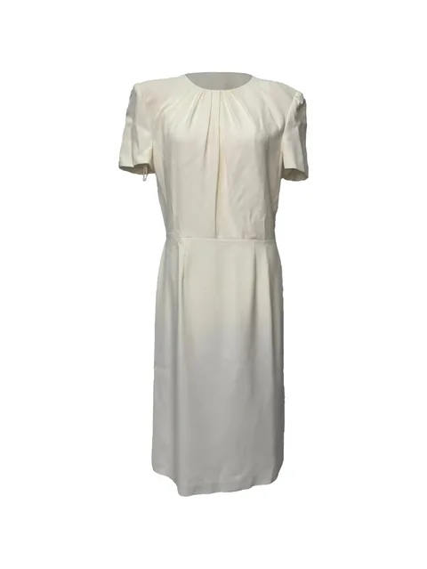 short-sleeve midi dress
