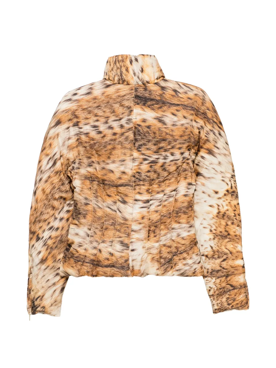 2000s animal-print padded jacket 2