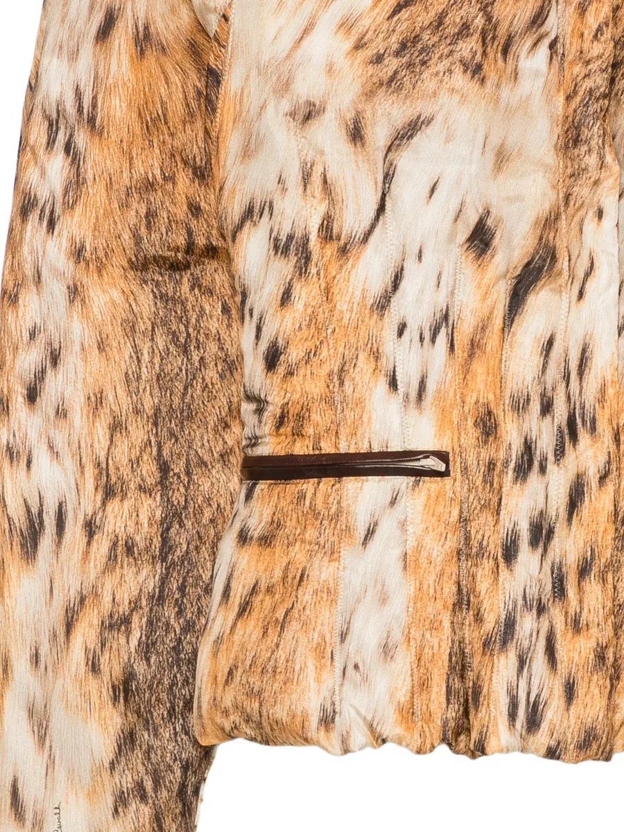 2000s animal-print padded jacket 3