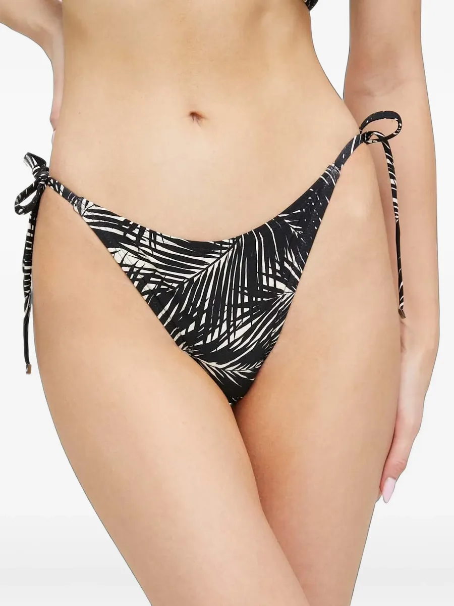 palm-print side-tie bikini bottoms 2