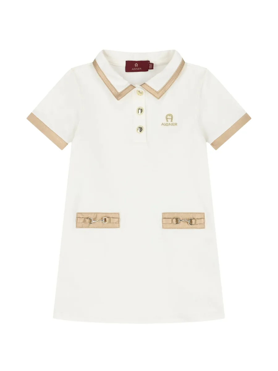 horsebit-detail polo dress 1