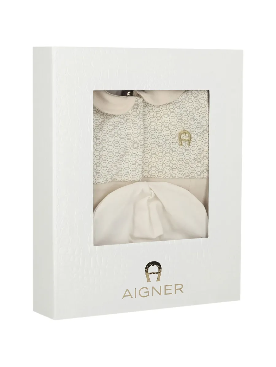 logo-print Peter Pan collar babygrow set 7