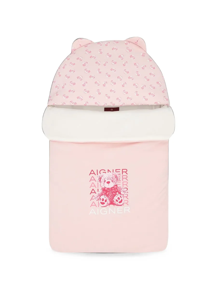 teddy-bear print sleep bag 1