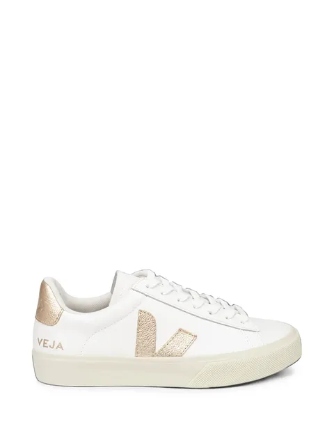 Field metallic-logo low-top sneakers