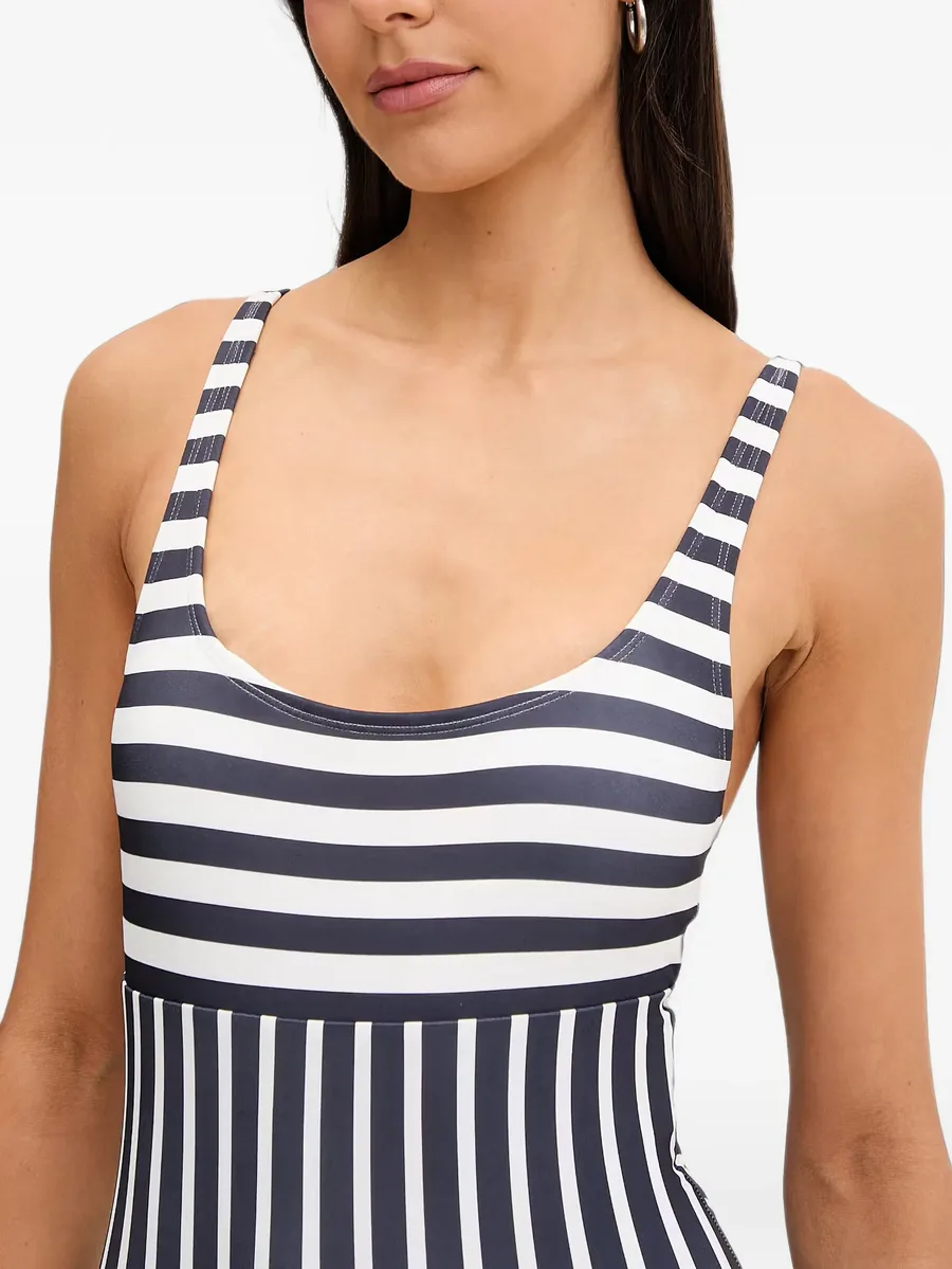 striped scoop-neck swimsuit 3