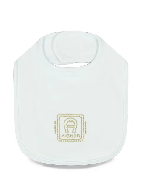 logo-embroidered bib