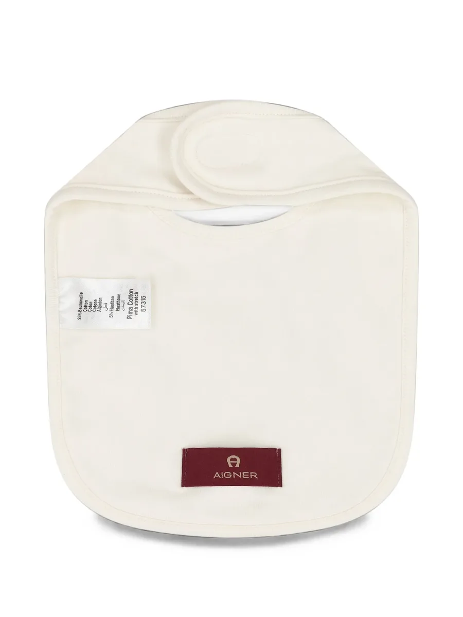 logo-print touch-strap bib 2