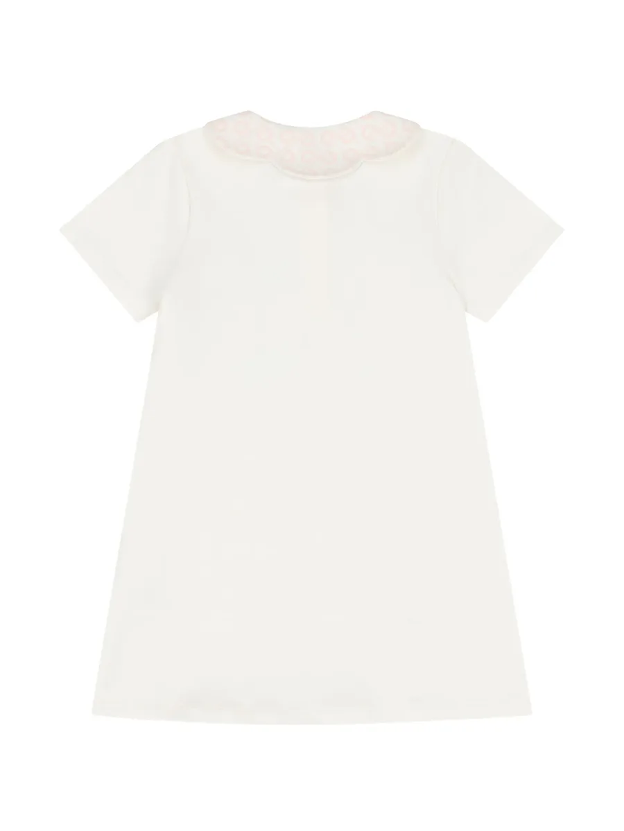 monogram-print Peter Pan collar dress 2