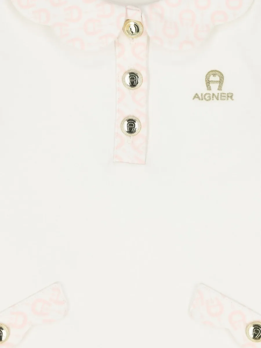 monogram-print Peter Pan collar dress 3