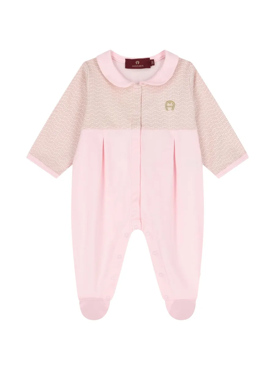 logo-pattern Peter Pan babygrow set 3