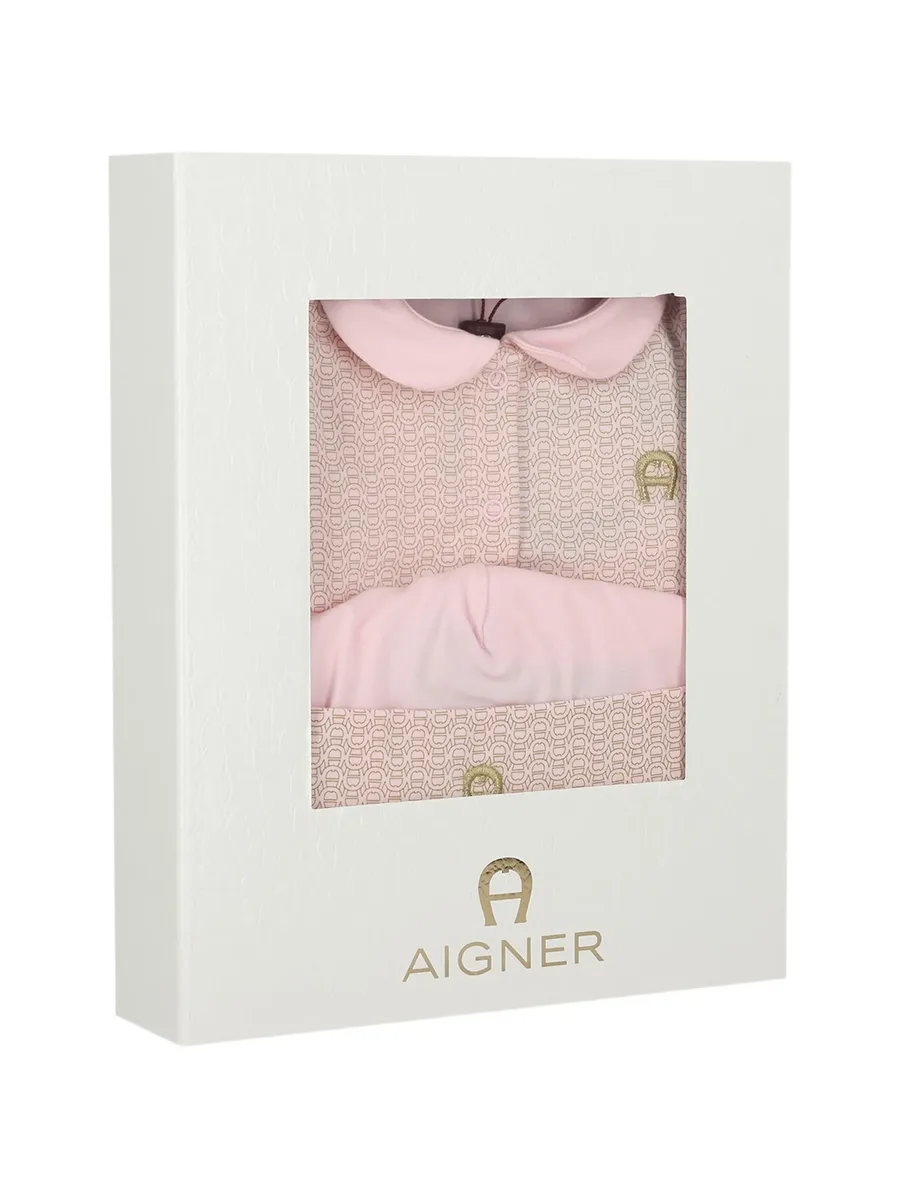 logo-pattern Peter Pan babygrow set 7