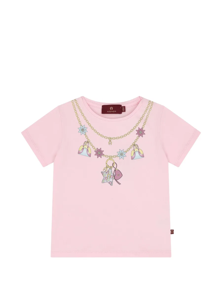 Necklace graphic-print T-shirt 1