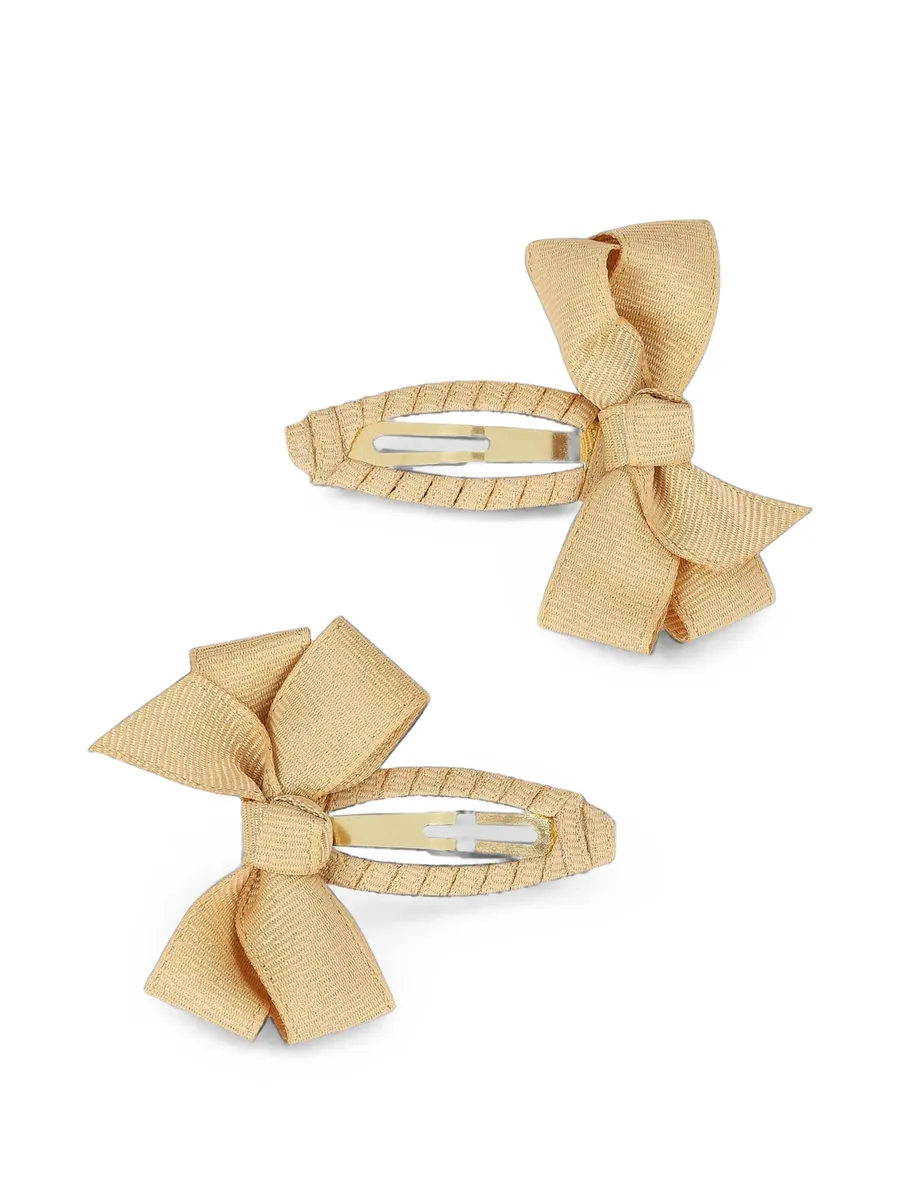 bow-detail hair clips set (set of two) 1