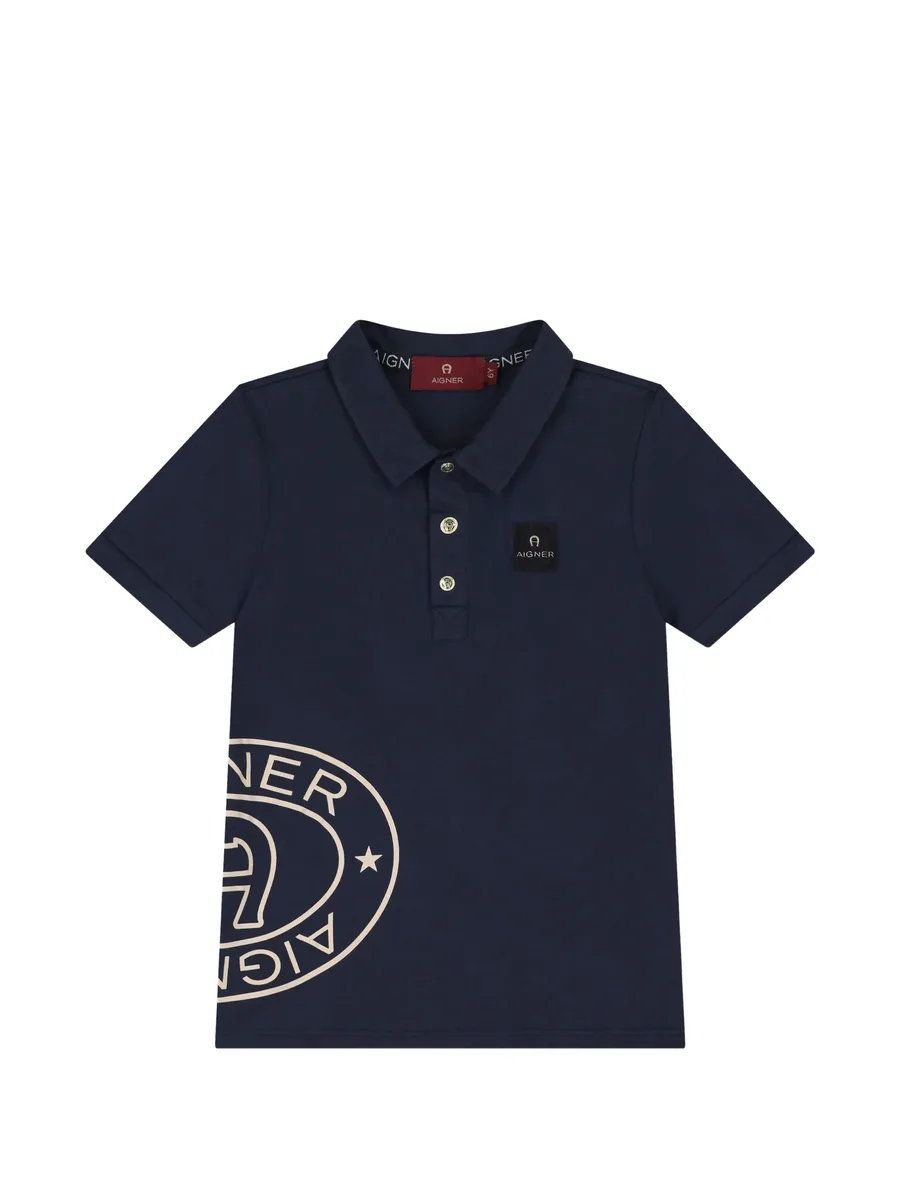 logo-print polo shirt 1