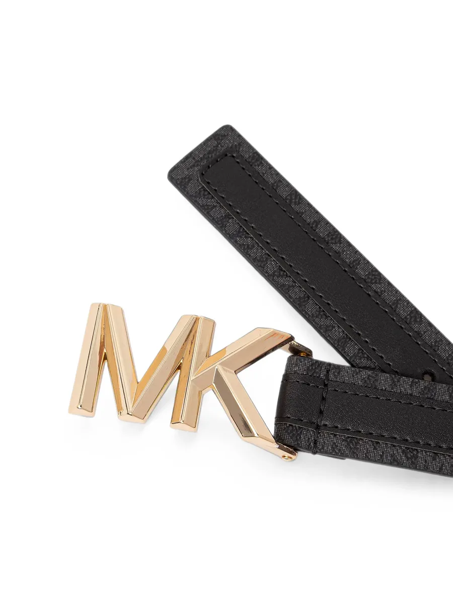 MK plaque monogram belt 2
