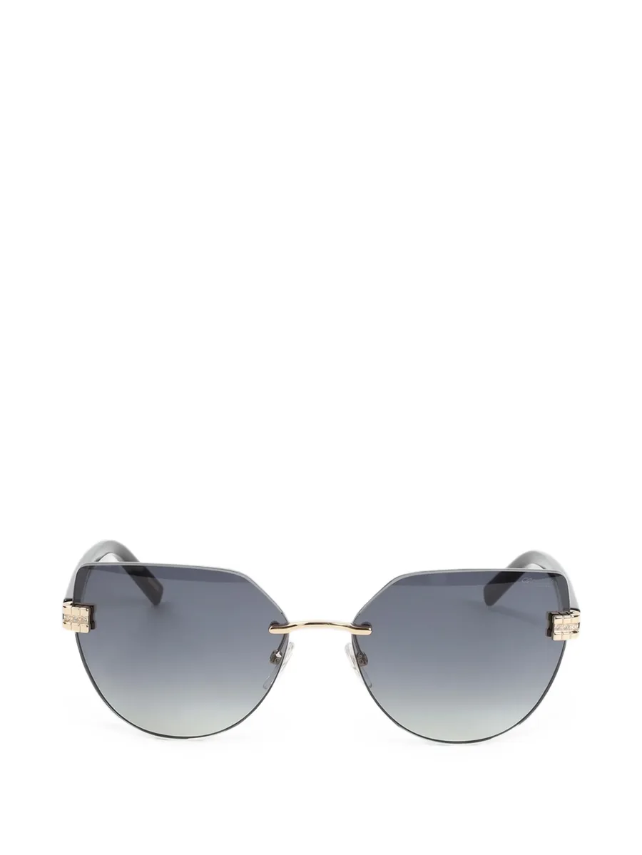 crystal-embellished rimless sunglasses 1