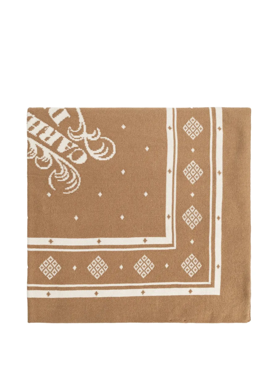logo-print bandana scarf 1