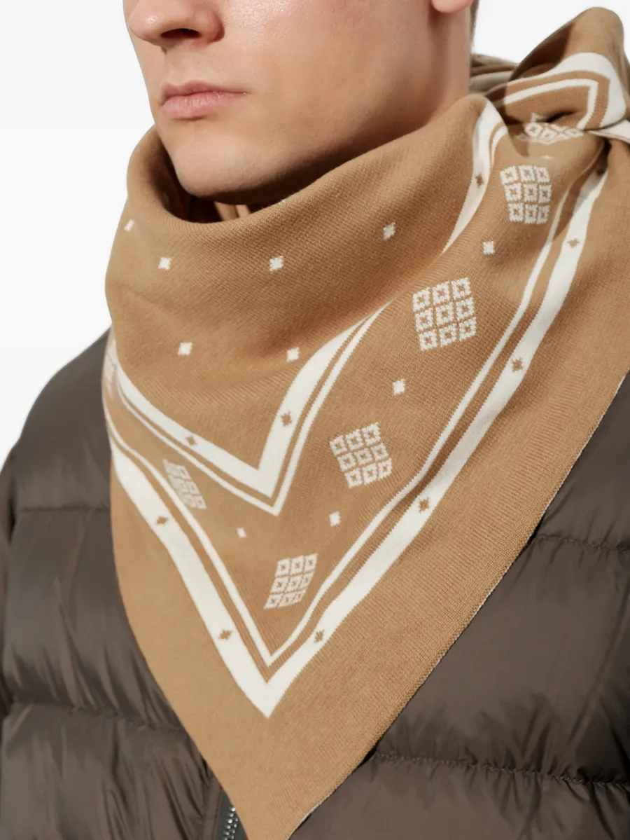 logo-print bandana scarf 5