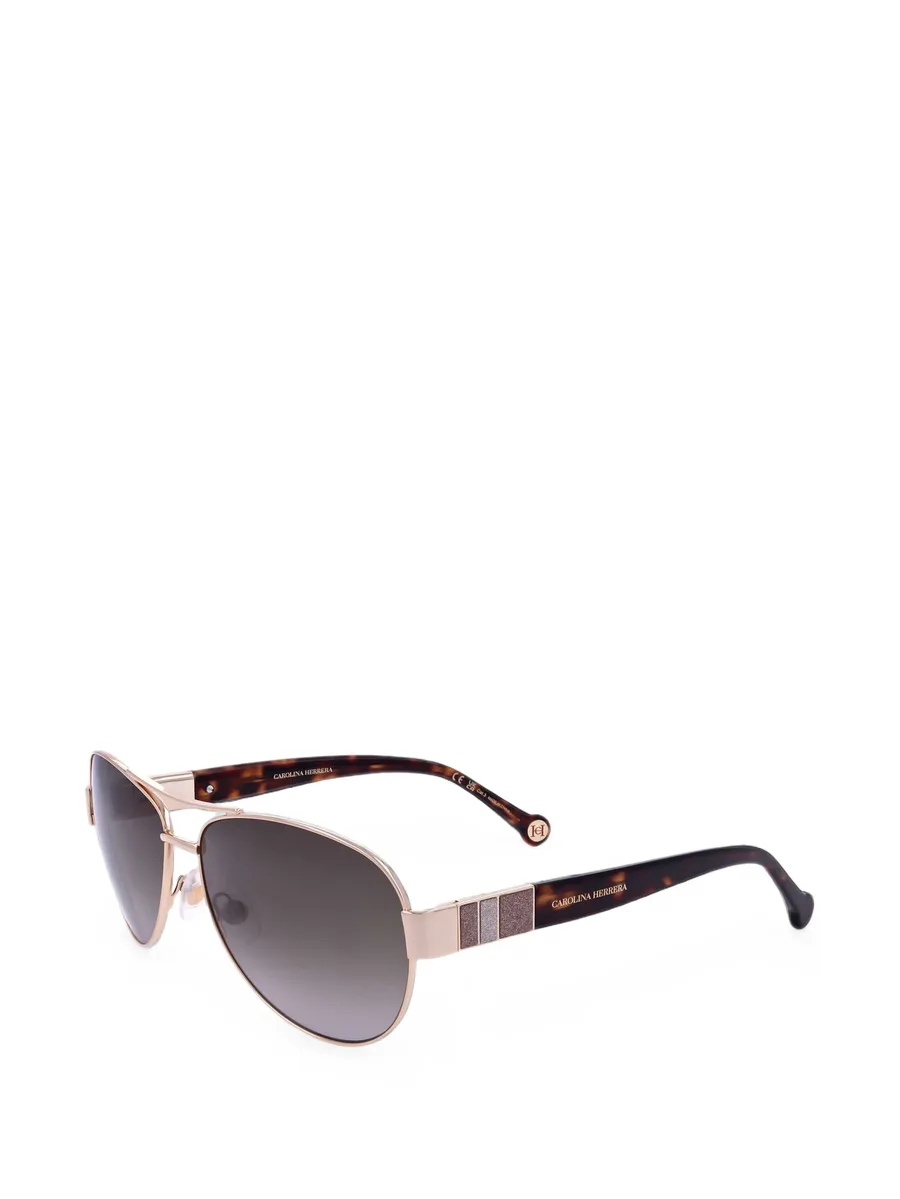 glitter-detail pilot-frame sunglasses 1