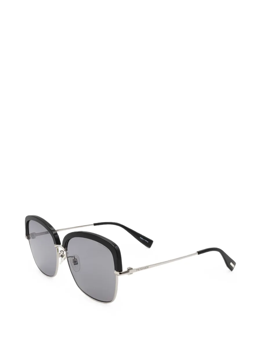 geometric-frame sunglasses 1
