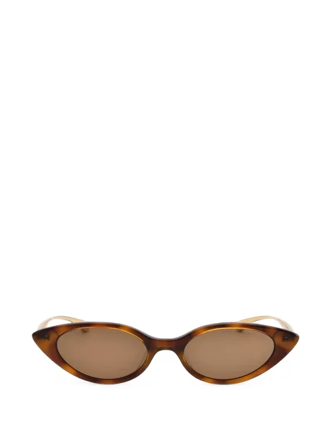 Slash tortoiseshell-effect cat-eye frame sunglasses
