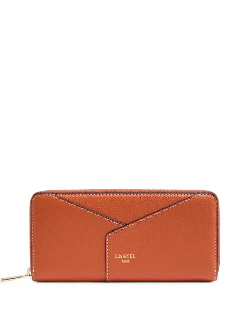 Enveloppe grained leather wallet