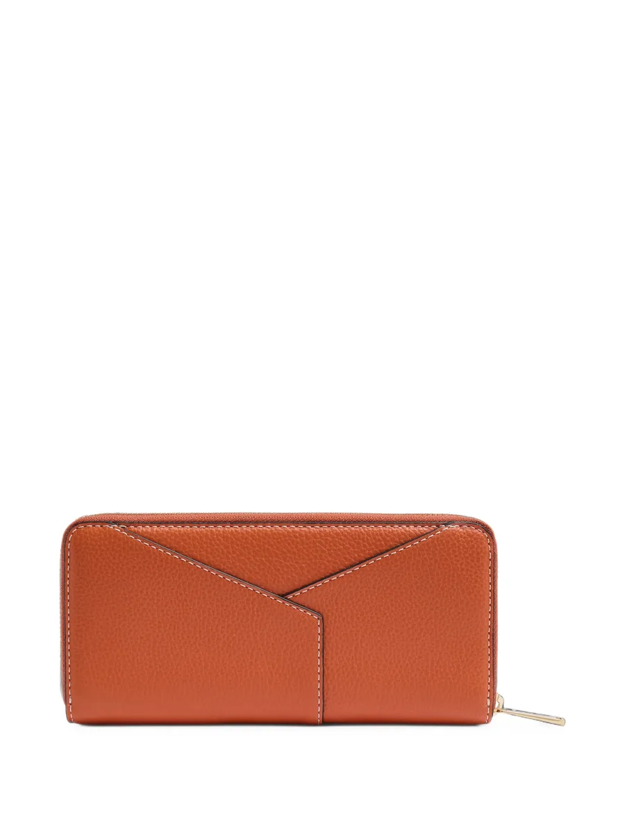 Enveloppe grained leather wallet 2