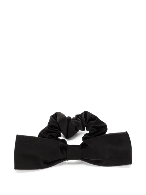 bow-detail ruched hair tie