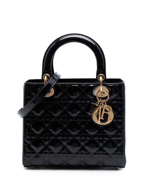 сумка-сэтчел Patent Cannage Lady Dior среднего размера (2014 год)