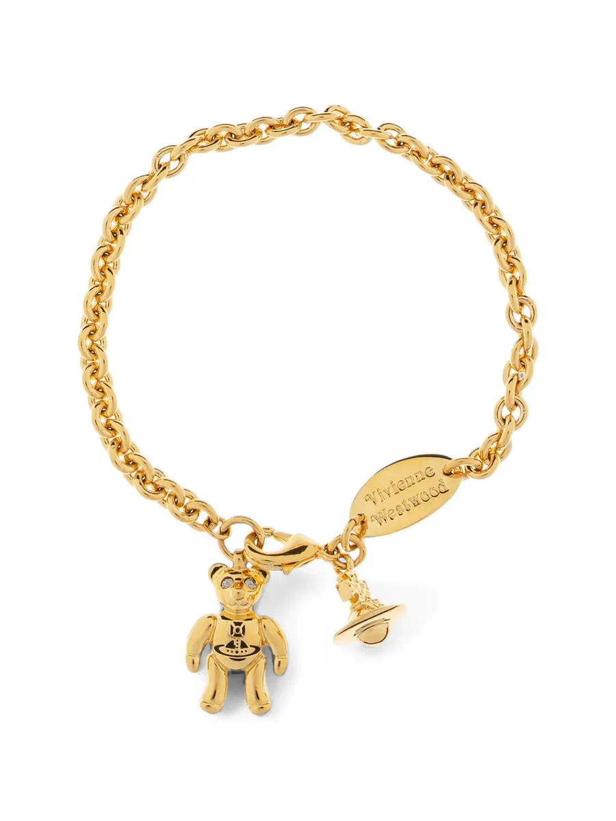 Ruby small teddy-bear-charm bracelet 1