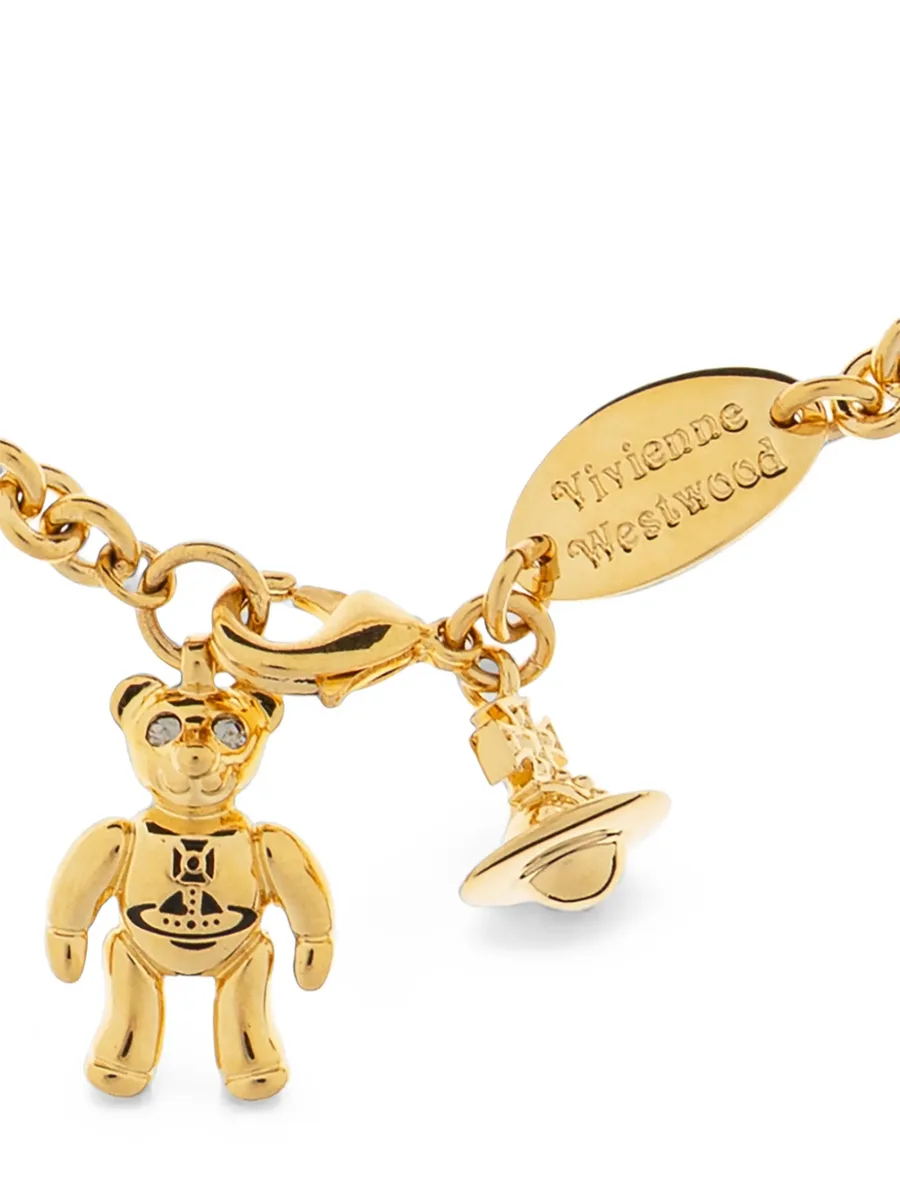 Ruby small teddy-bear-charm bracelet 3
