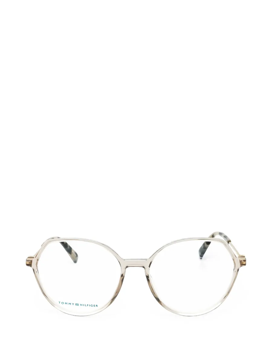 geometric-frame glasses 1