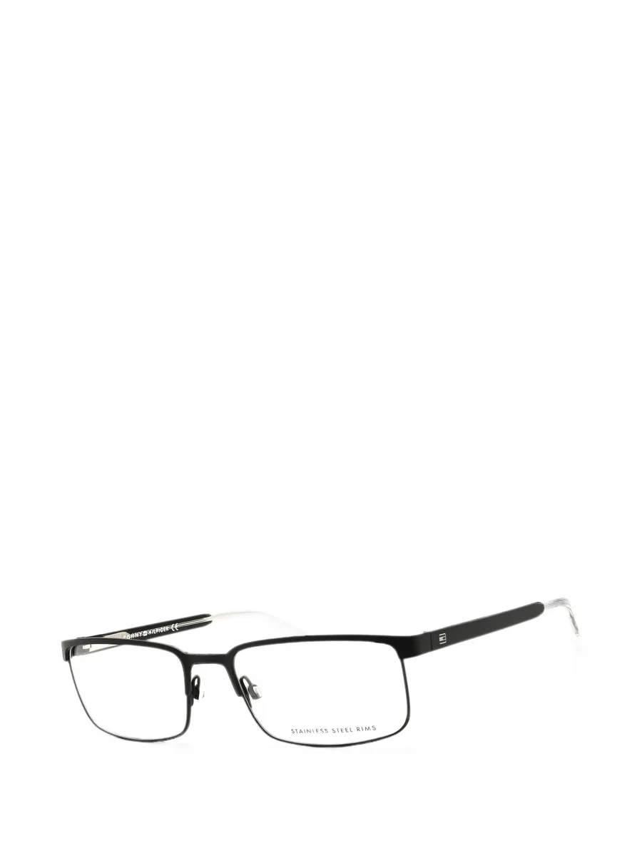rectangle-frame logo-plaque glasses 2