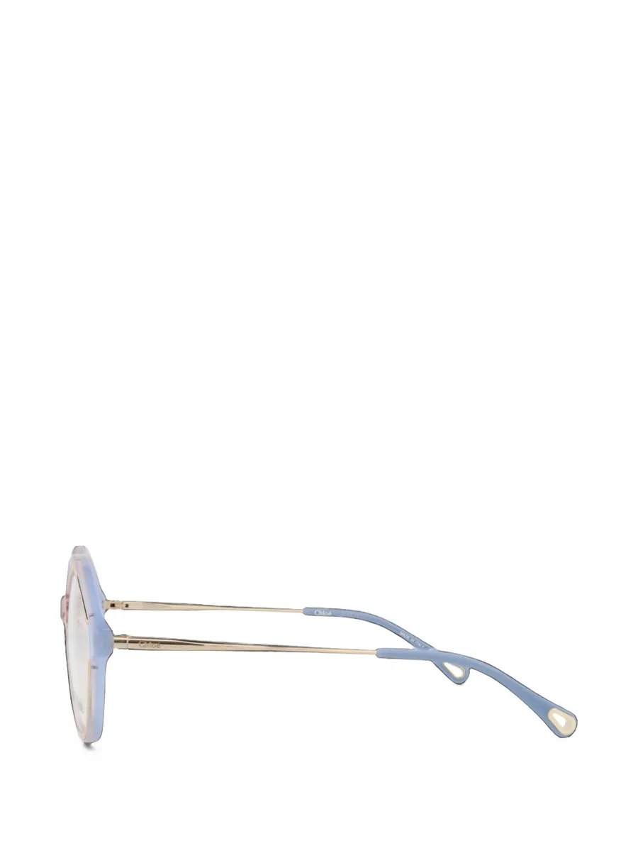 geometric-frame glasses 2