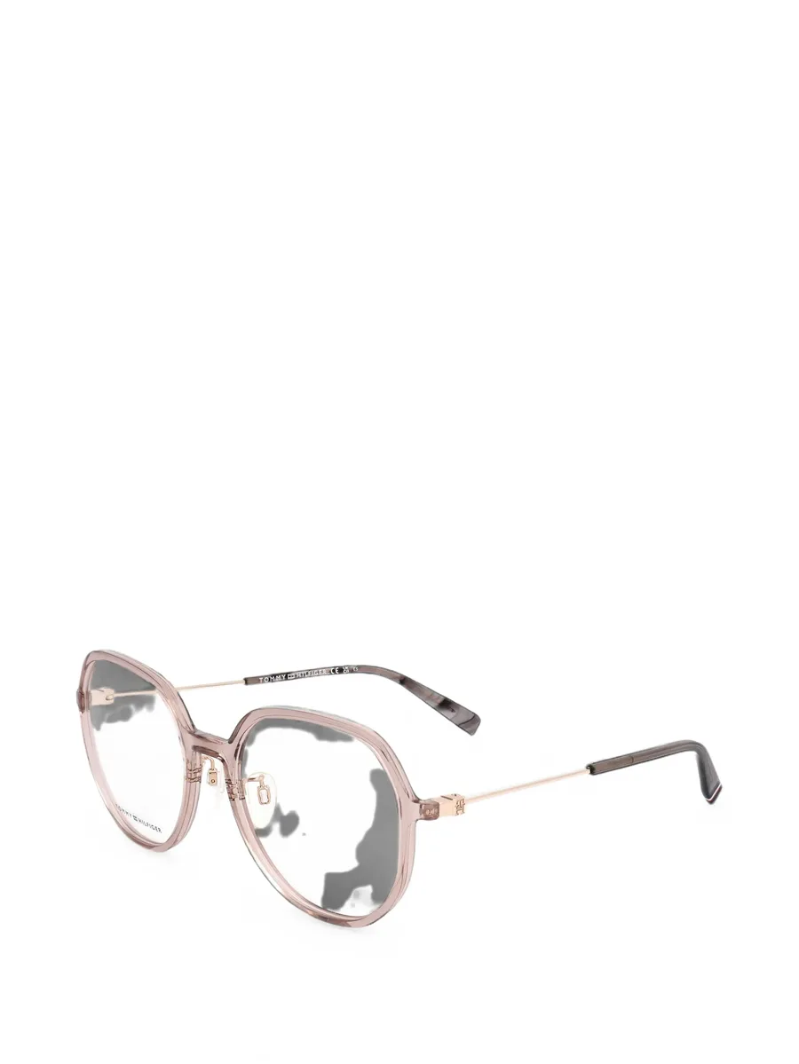 geometric-frame glasses 1