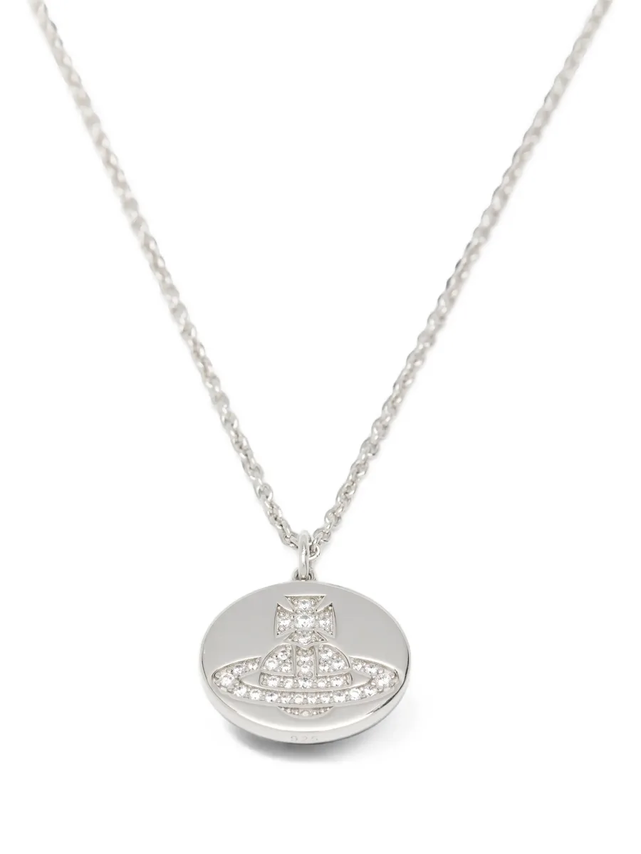 Rosabelle Orb-plaque disc necklace 3