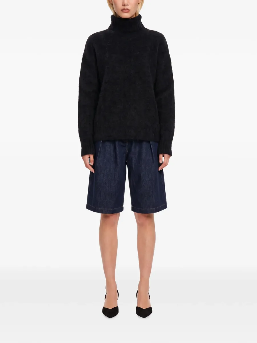 roll-neck brushed sweater 2