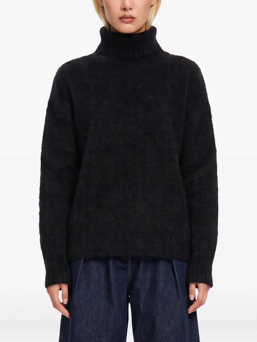 roll-neck brushed sweater 3