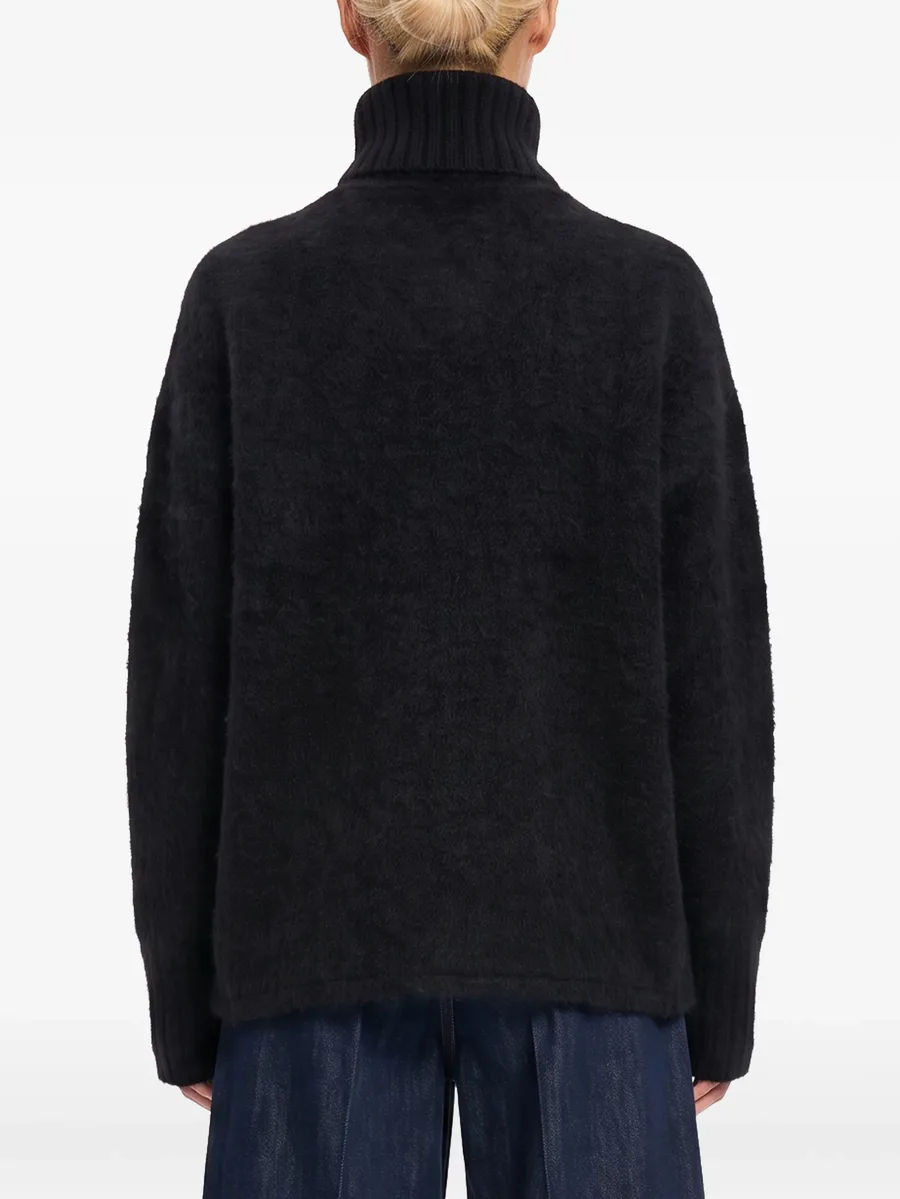 roll-neck brushed sweater 4