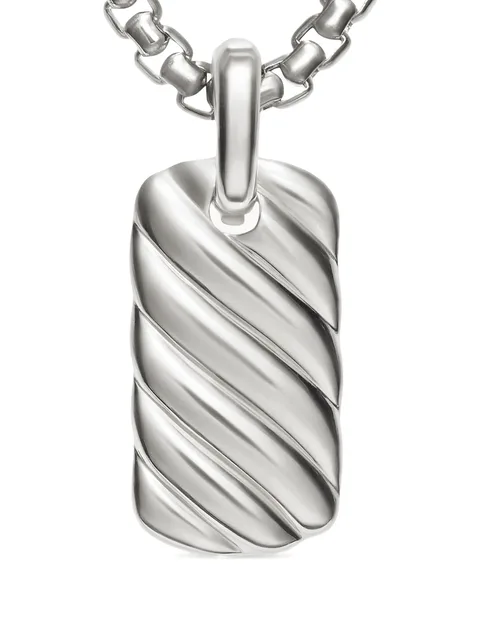 серебряная подвеска Petite Sculpted Cable (24 мм)