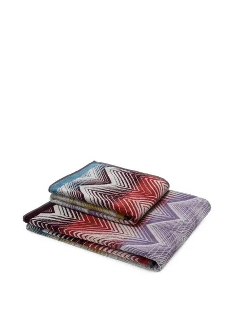 Melody zigzag-print towel