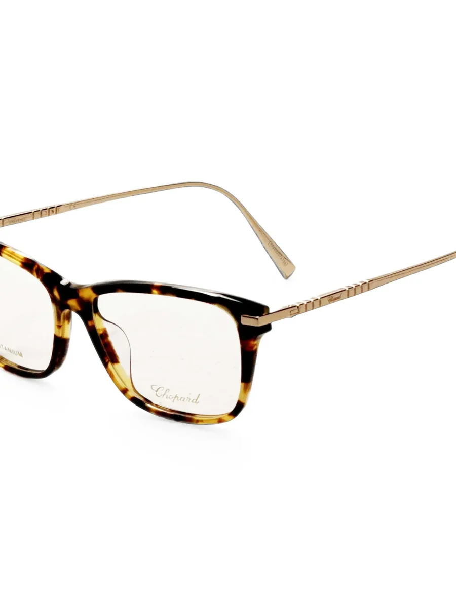 tortoiseshell-effect square-frame glasses 2